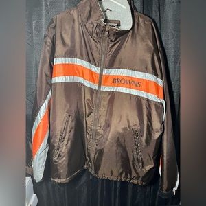 Vintage Cleveland Browns GIII and Carl Banks Fleece Lined Jacket